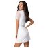 Robe Obsessive Miamor - com mangas rendadas e tanga (branco)