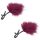 S&M - Grampos de Mamilo com Plumas (Vermelho)