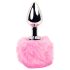FEELZTOYS - Plug Anal Metálico com Cauda de Coelho (prata-rosa)