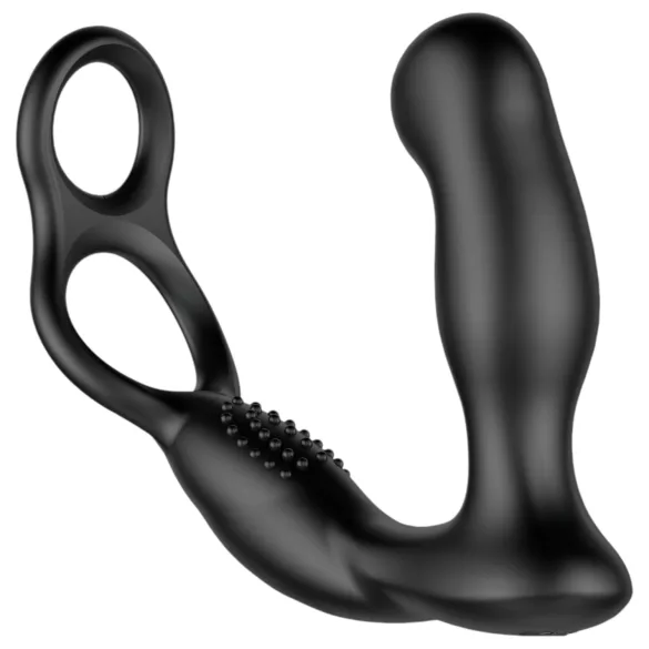 Nexus Revo - vibrador rotativo para próstata com anel - silicone preto