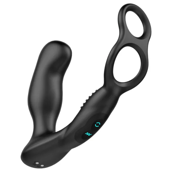 Nexus Revo - vibrador rotativo para próstata com anel - silicone preto