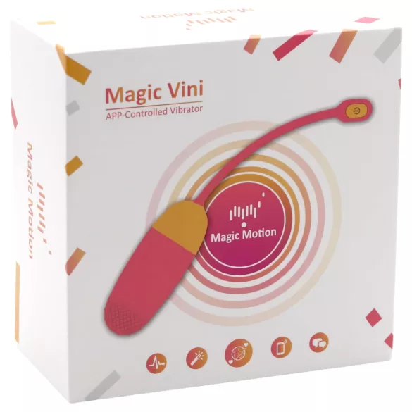 Magic Motion Vini - vibrador tipo ovo portátil controlado por app (coral)