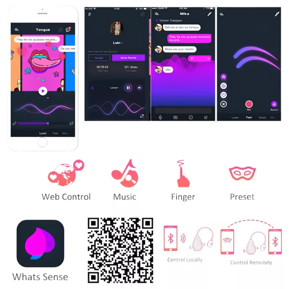 Magic Motion Sundae - ovo vibratório recarregável com app - silicone vermelho