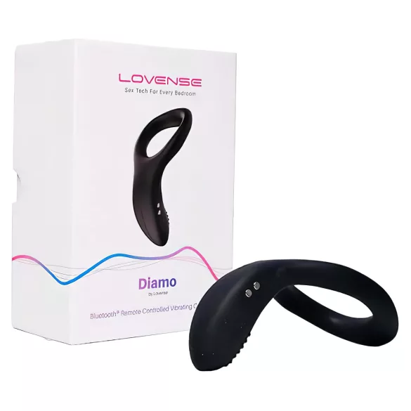 LOVENSE Diamo - anel peniano vibratório inteligente (preto)
