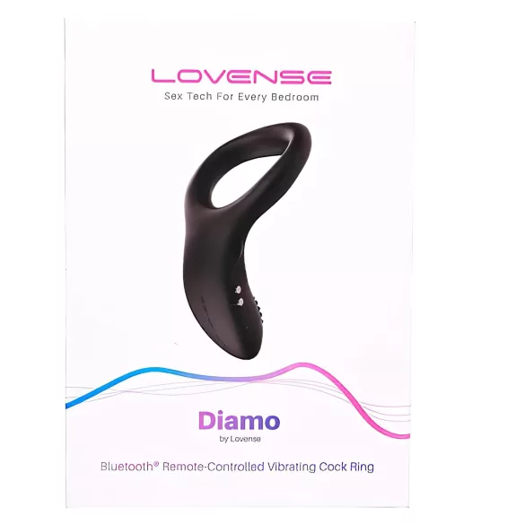 LOVENSE Diamo - anel peniano vibratório inteligente (preto)