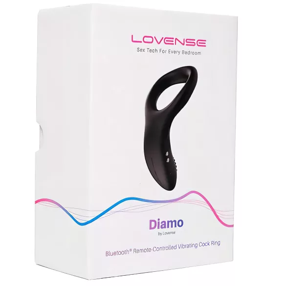 LOVENSE Diamo - anel peniano vibratório inteligente (preto)