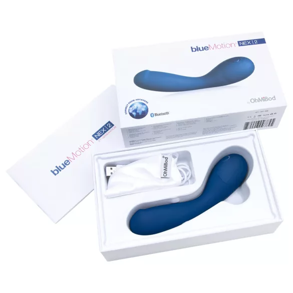 OhMiBod Bluemotion Nex 2 - Vibrador de ponto G controlado por app (azul)