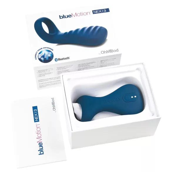 OHMIBOD Bluemotion Nex 3 - inteligente, anel vibrante (azul)