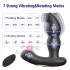 Aixiasia Hiross - vibrador anal rotativo - silicone preto
