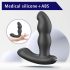 Aixiasia Hiross - vibrador anal giratório (preto)
