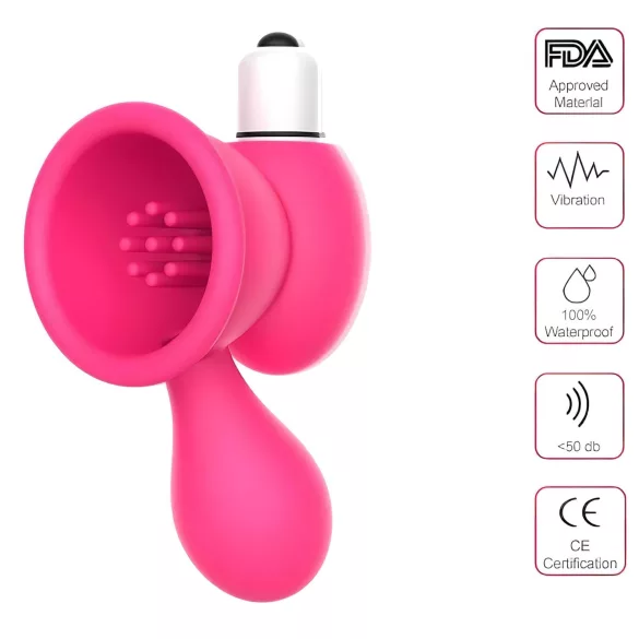 Aixiasia Bobo - sugador de seios vibratório - silicone rosa