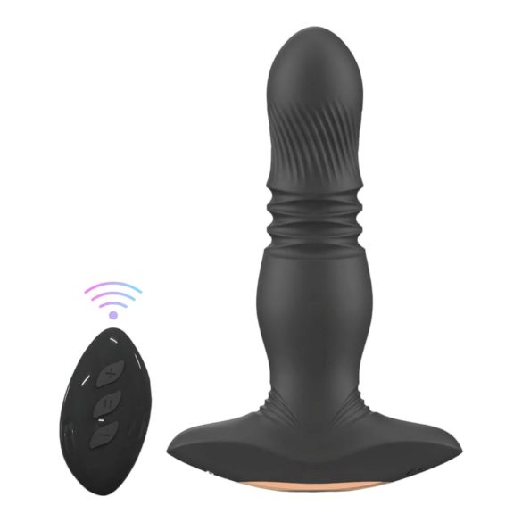 Aixiasia Roy - Vibrador Anal com Controle Remoto Recarregável (Preto)