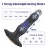 Aixiasia Roy - Vibrador Anal com Controle Remoto Recarregável (Preto)