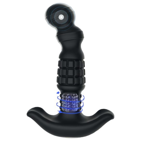 Aixiasia Abake - Vibrador Anal Giratório Preto