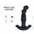 Aixiasia Abake - Vibrador Anal Giratório (preto)