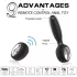 Aixiasia Dylon-Remote - vibrador anal com controle remoto recarregável preto