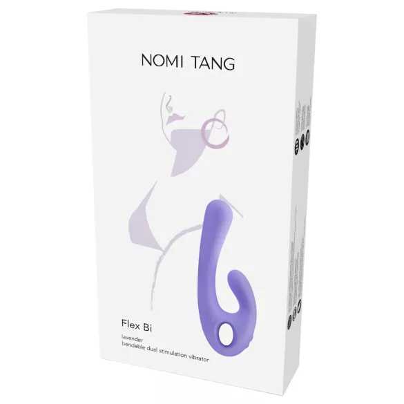 Nomi Tang - vibrador rabbit recarregável com estimulador de clitóris - lilás