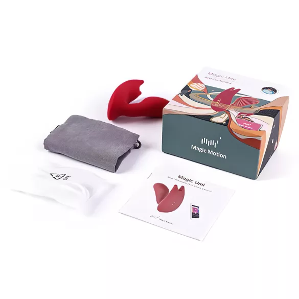 Magic Motion Umi - Vibrador inserível controlado por app (vermelho)