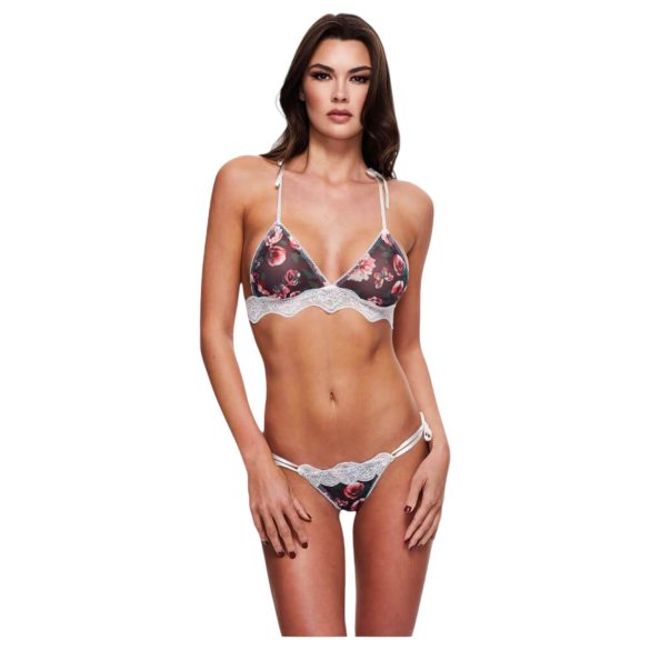Baci - conjunto sutiã floral rendado