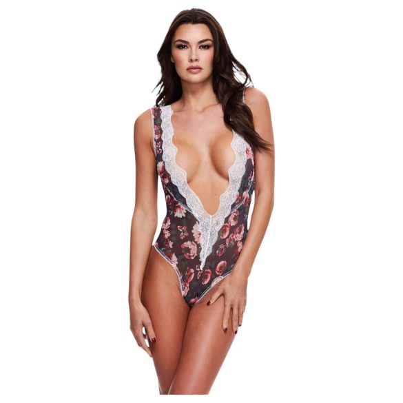 Baci - Body florido com renda