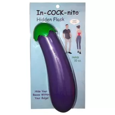   In-cock-nito - garrafa erótica formato berinjela - plástico roxo