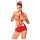 Obsessive Ms Reindy - Conjunto de Fantasia Rena Feminina (2 peças) - Vermelho