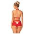 Obsessive Ms Reindy - Conjunto de Fantasia Rena Feminina (2 peças) - Vermelho