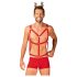 Obsessive Mr. Reindy - Fantasia Masculina de Rena (3 peças) - Vermelho