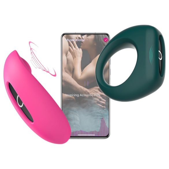 Magic Motion - Conjunto de Vibradores para Casais (Rosa-Verde)