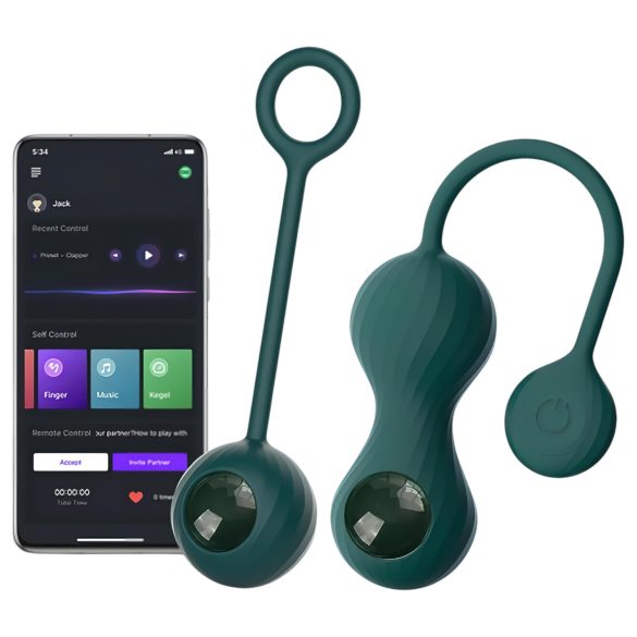 Conjunto de bolas geisha inteligente - verde