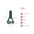 Magic Motion Rise - Anel peniano vibratório controlado por aplicativo, para homens (verde)