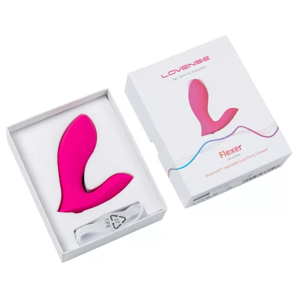 LOVENSE Flexer Panty - vibrador 2 em 1 recarregável (rosa)