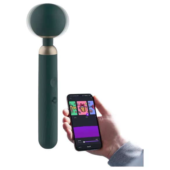 Magic Motion Zenith - vibrador massajador inteligente - silicone verde