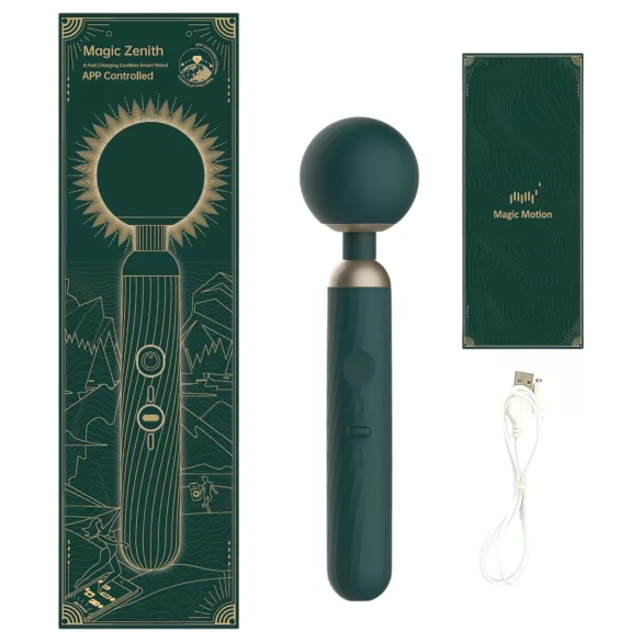 Magic Motion Zenith - vibrador massajador inteligente - silicone verde