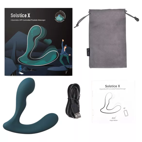 Magic Motion Solstice X - vibrador próstata inteligente - silicone verde