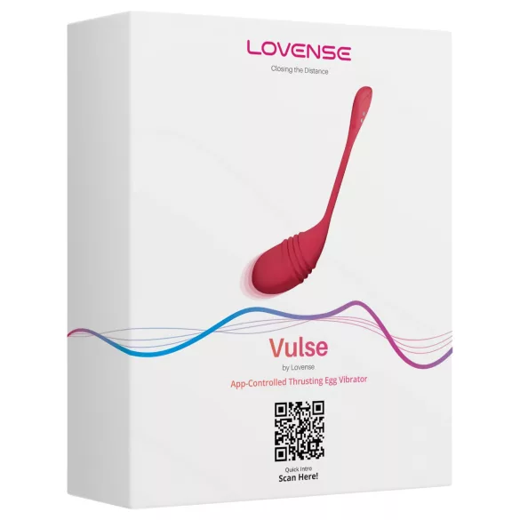 LOVENSE Vulse - ovo vibratório inteligente com movimento de impulsos (vermelho)