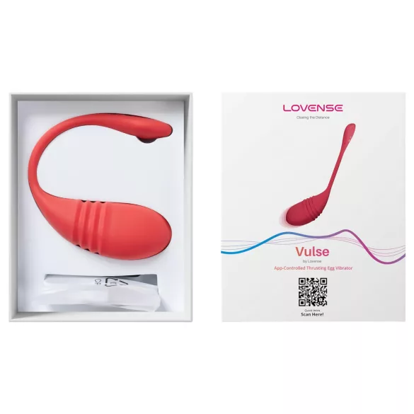 LOVENSE Vulse - ovo vibratório inteligente com movimento de impulsos (vermelho)