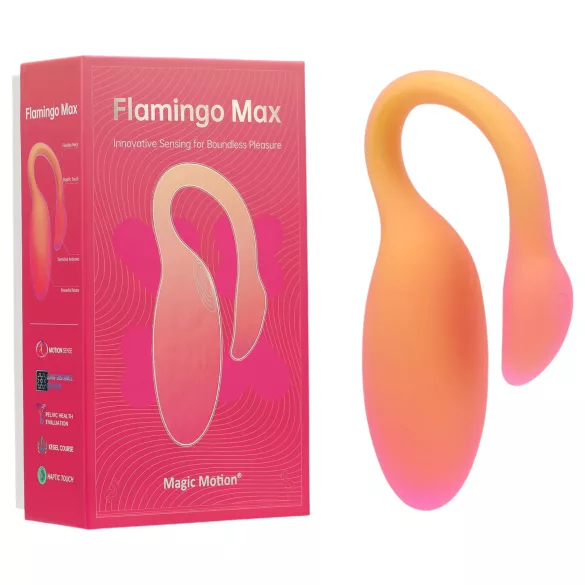 Magic Motion Flamingo Max - vibrador ovo inteligente - silicone laranja
