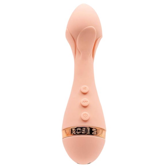 Vush The Rose 2 - Vibrador à prova d'água recarregável (rosa)