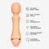 Vush Majesty 2 - vibrador laranja à prova d'água e recarregável