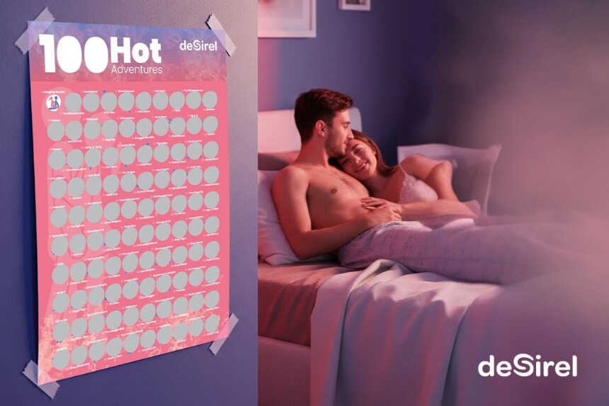 Desirel - Poster Raspadinha 100 Posições Sexuais Jogo Adulto para Casais | Sex Shop Desirel.pt