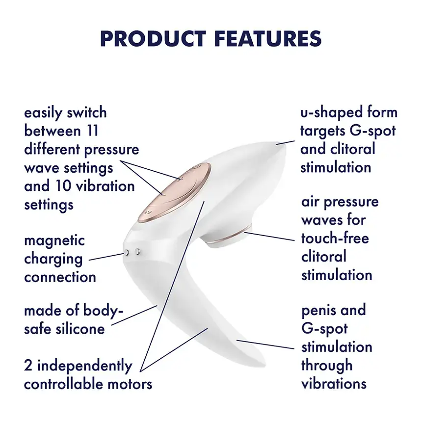Satisfyer Pro 4 Couples - Vibrador clitoriano recarregável