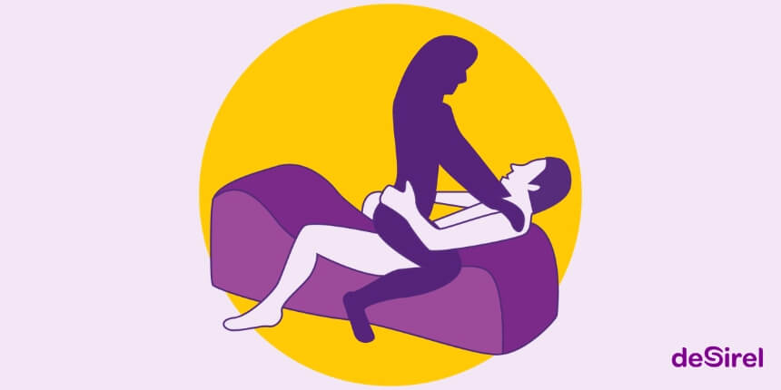 Posição sexual Equilíbrio e Ritmo com a almofada sexual Desirel Magic Pillow | Desirel.pt Sex Shop