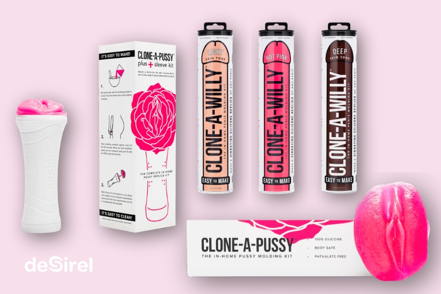 Clone a Willy & Clone a Pussy kit DIY dildo e masturbador caseiro | Sex Shop Desirel