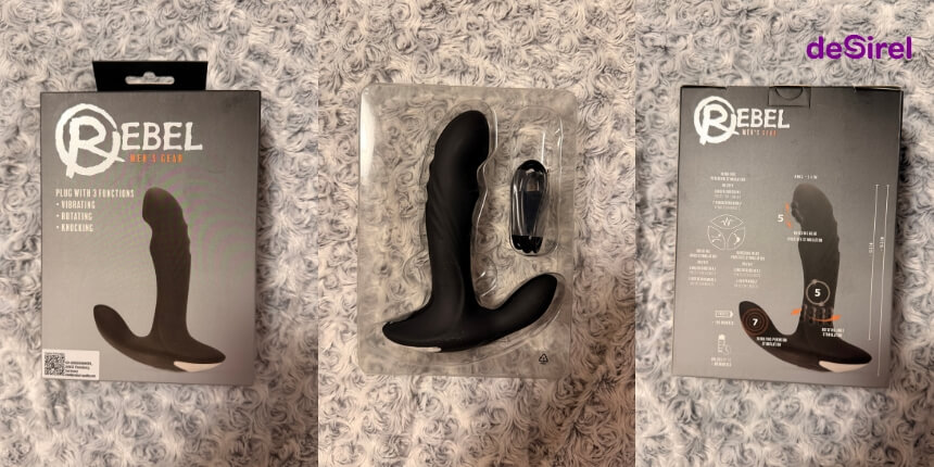 Análise ao Rebel Rotating Beaded Prostate Massager Vibrator | Desirel.pt Sex Shop